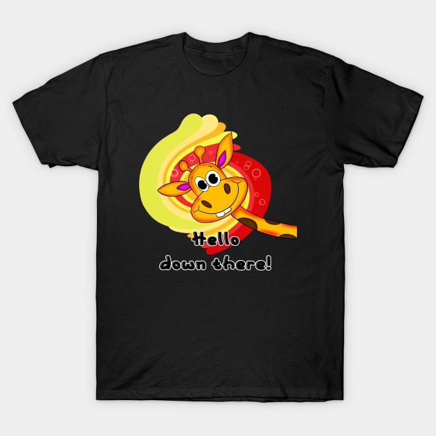 Hello Down There! (Boy) T-Shirt by DitzyDonutsDesigns